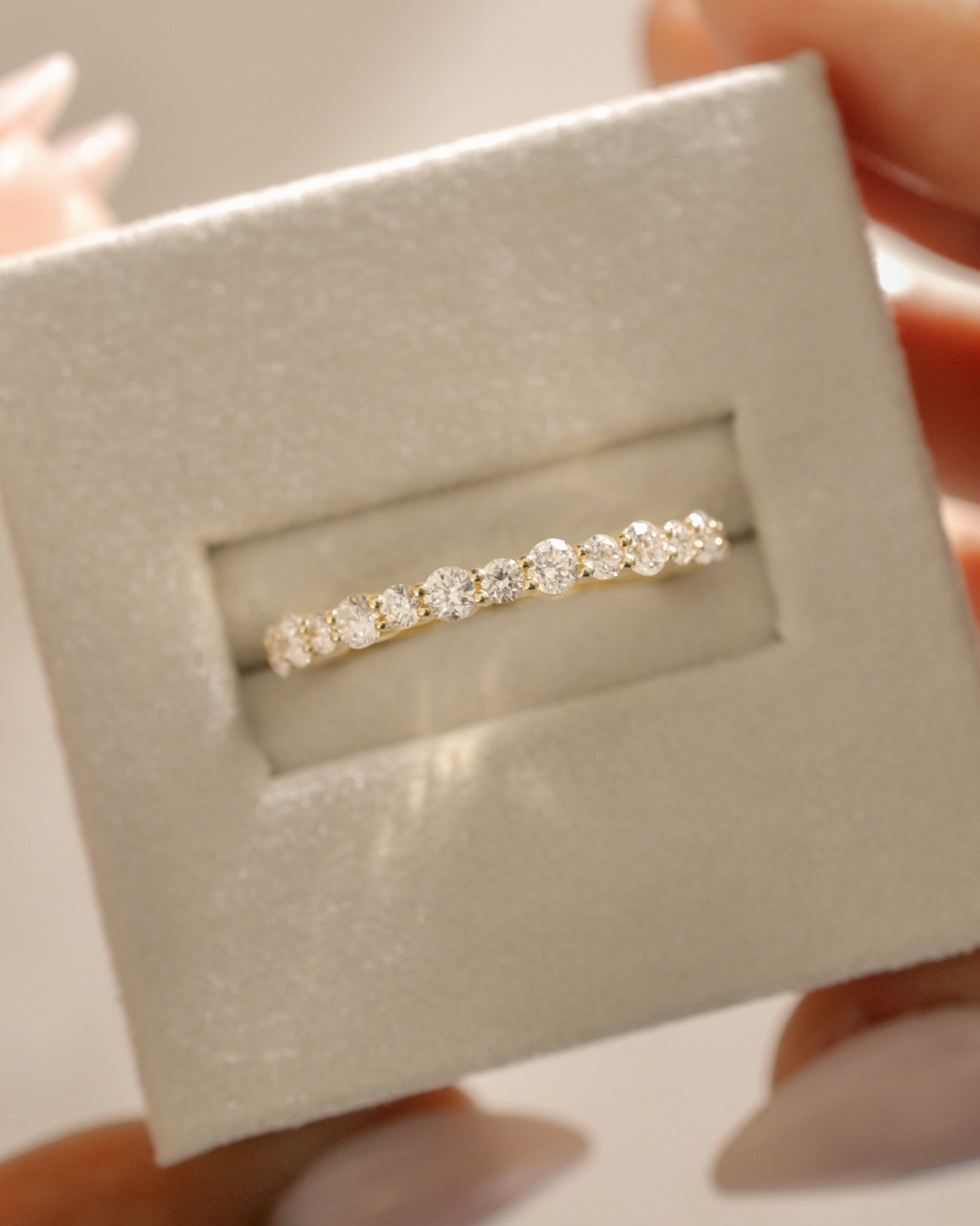 Petra - Half Eternity Wedding Ring Lifestyle Image