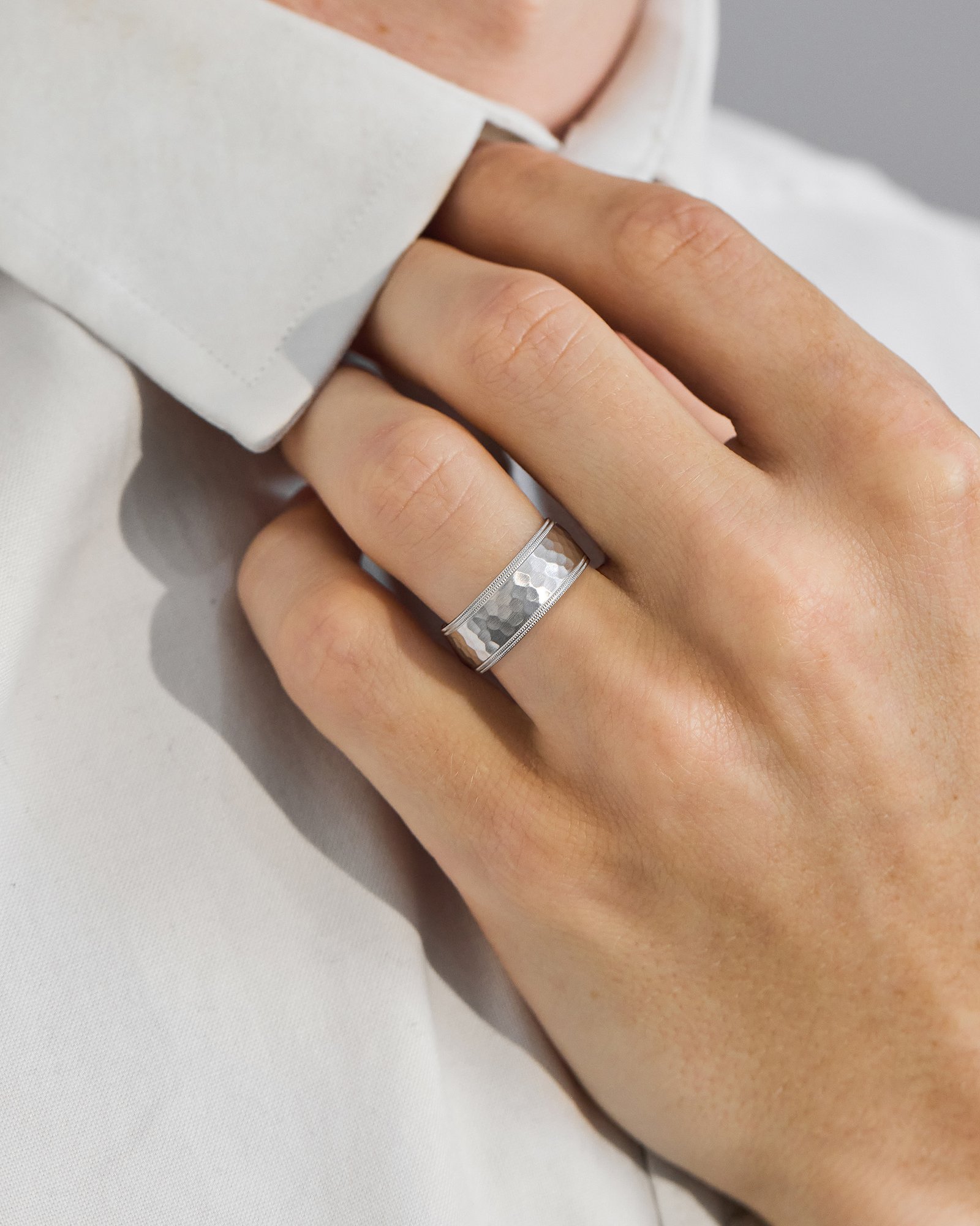 Richard Mens Wedding Ring Lifestyle Image