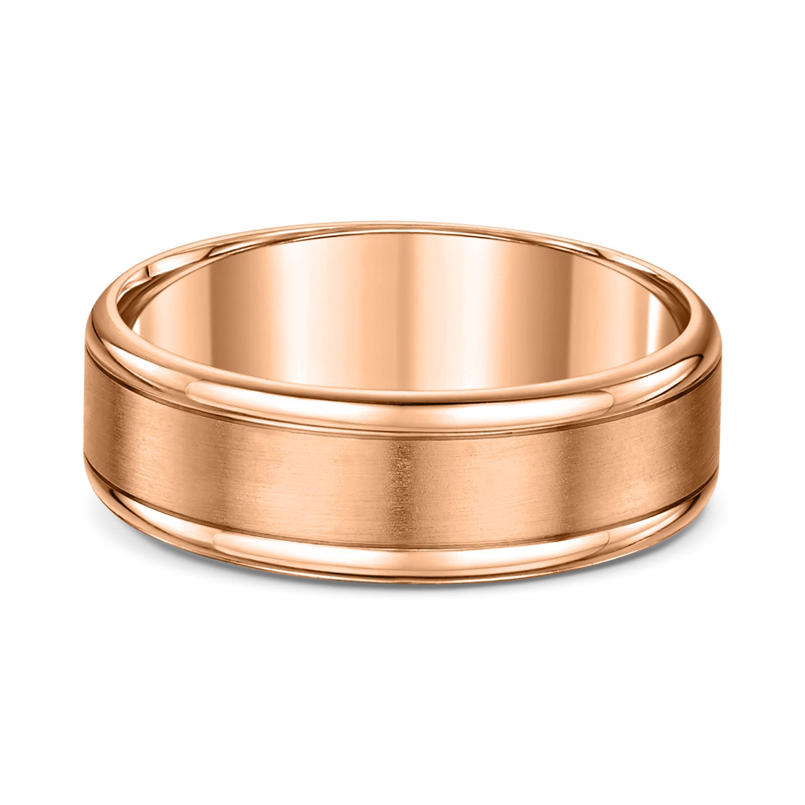 Samuel Mens Wedding Ring - 9k Rose Gold