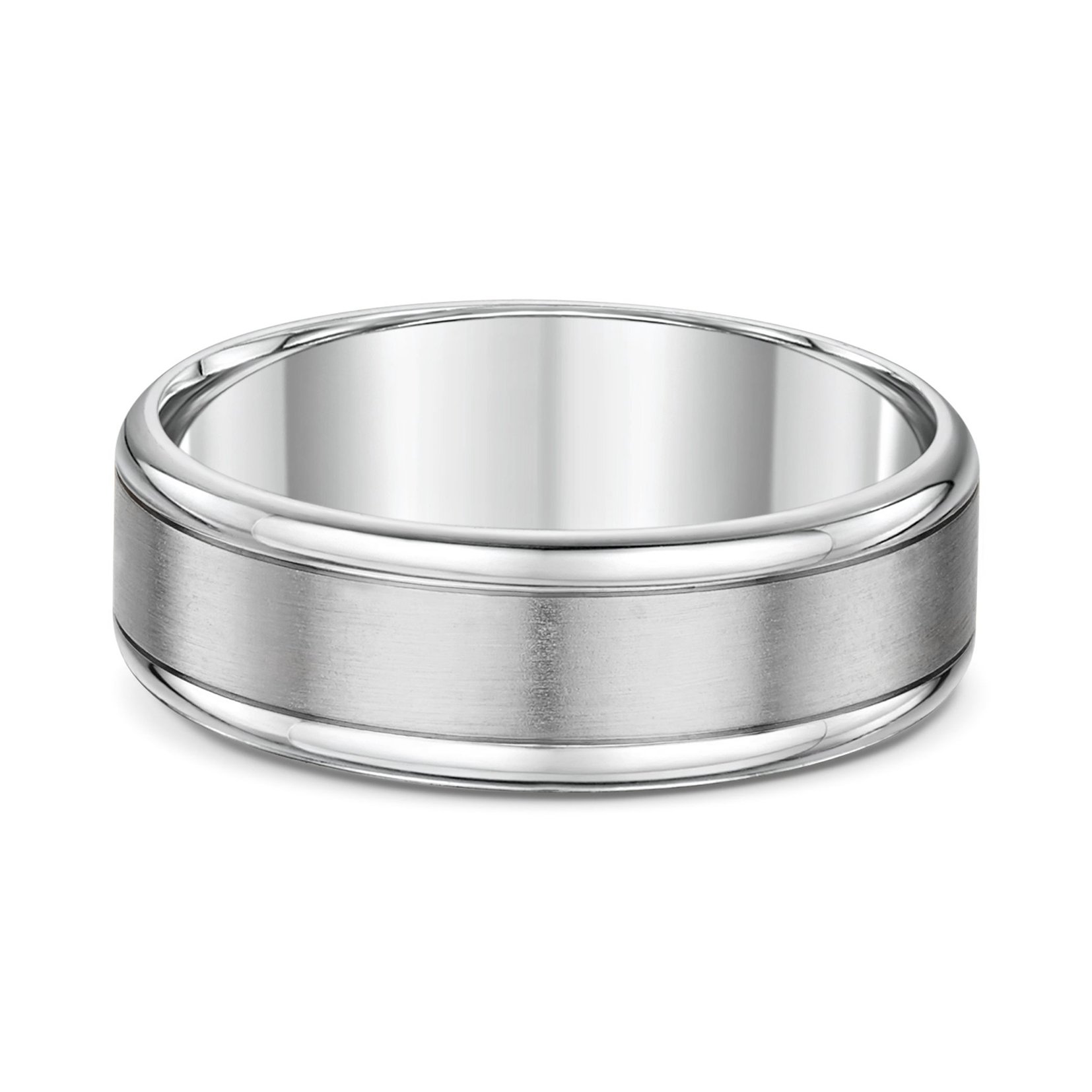 Samuel Mens Wedding Ring - 9k White Gold