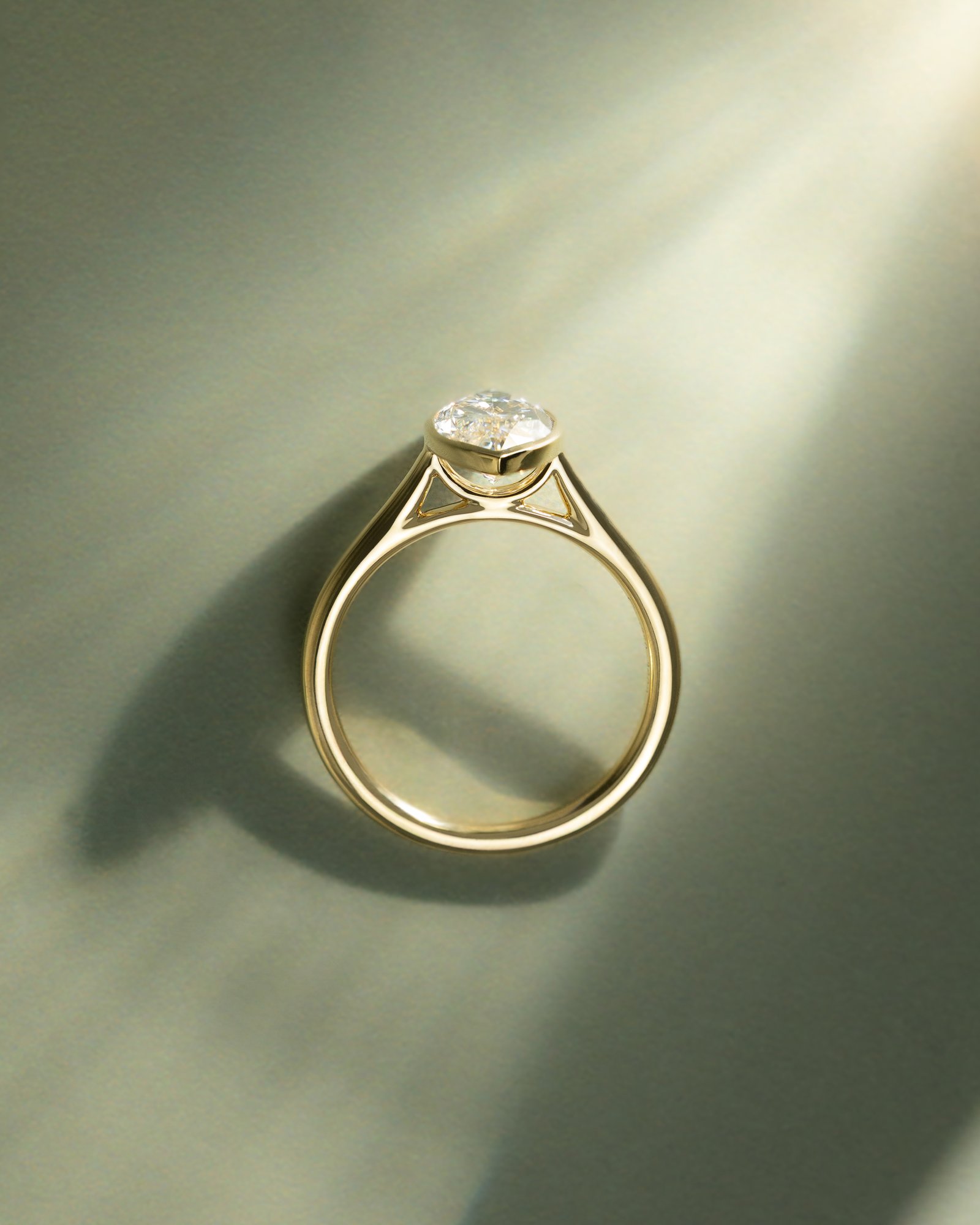 Stella - Marquise Solitaire with Cathedral Bezel Setting Lifestyle Image