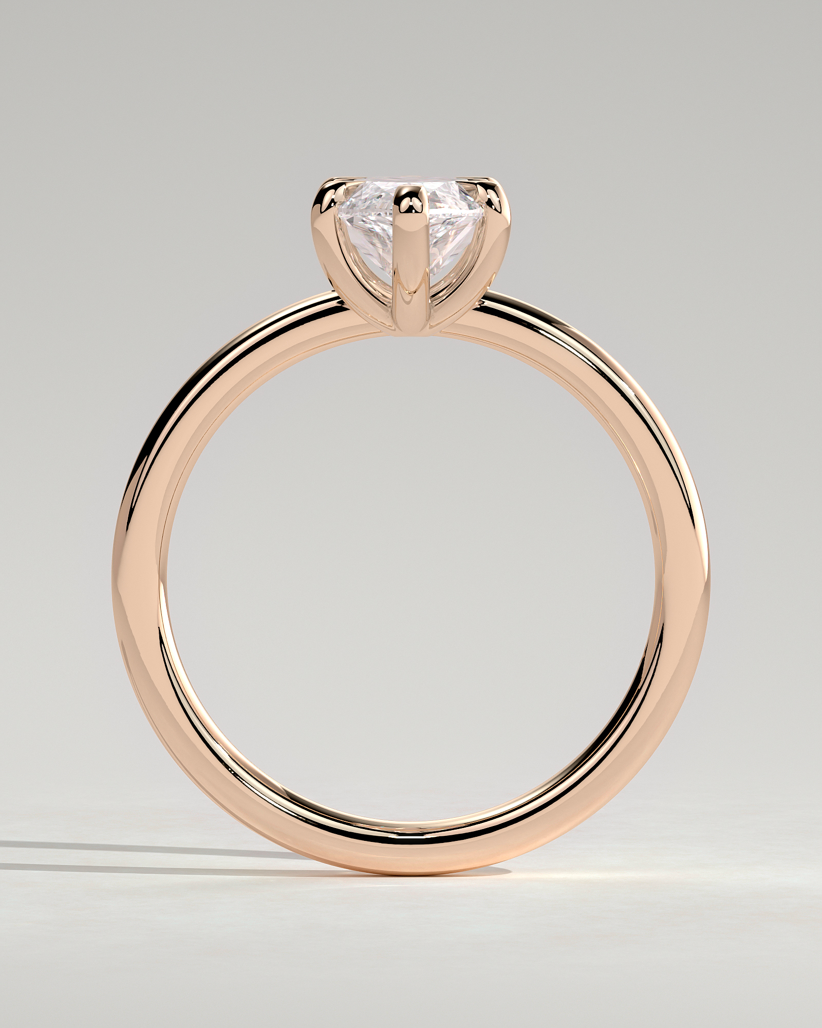Stephanie - Marquise Solitaire - 18k Rose Gold