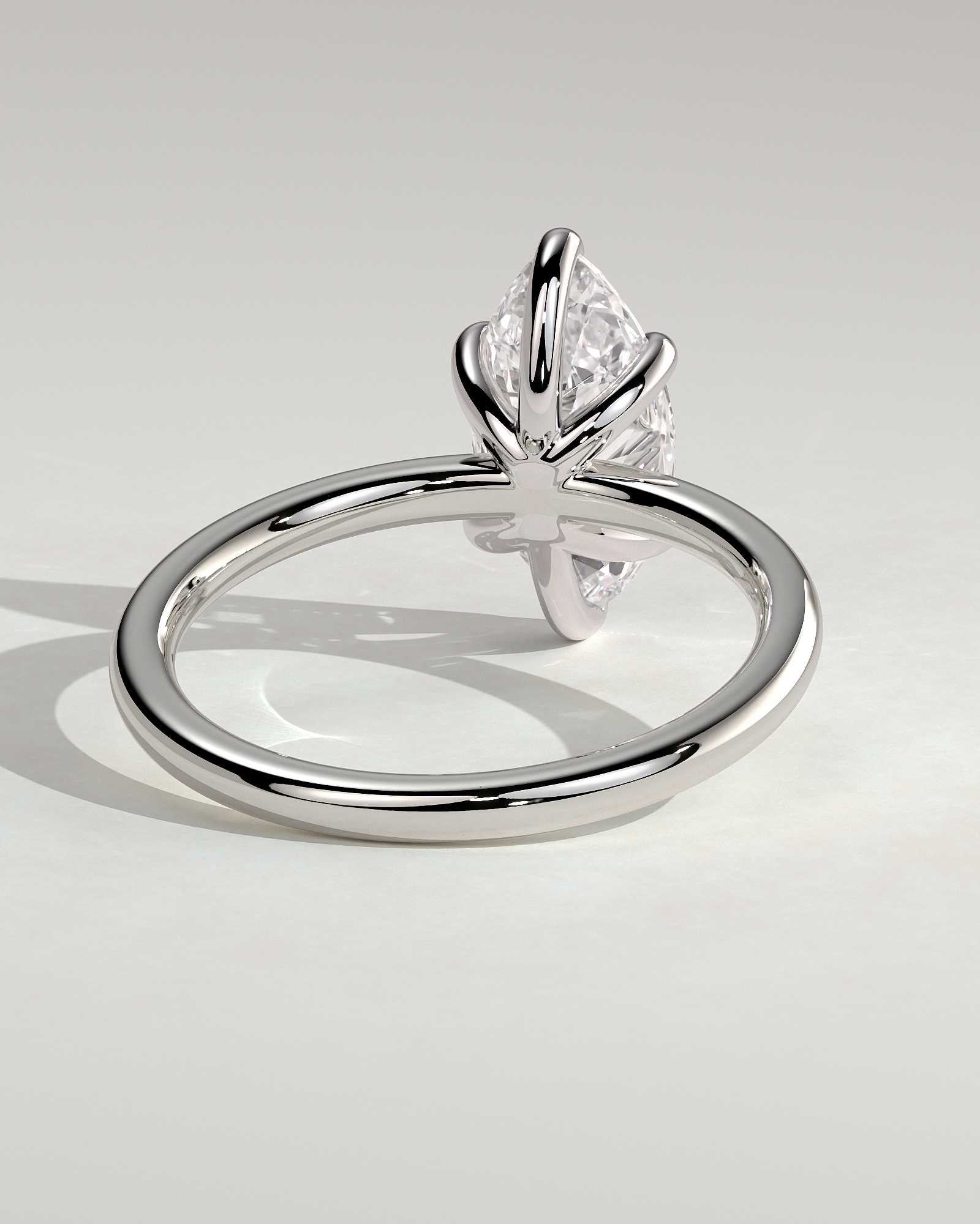 Stephanie - Marquise Solitaire - 18k White Gold