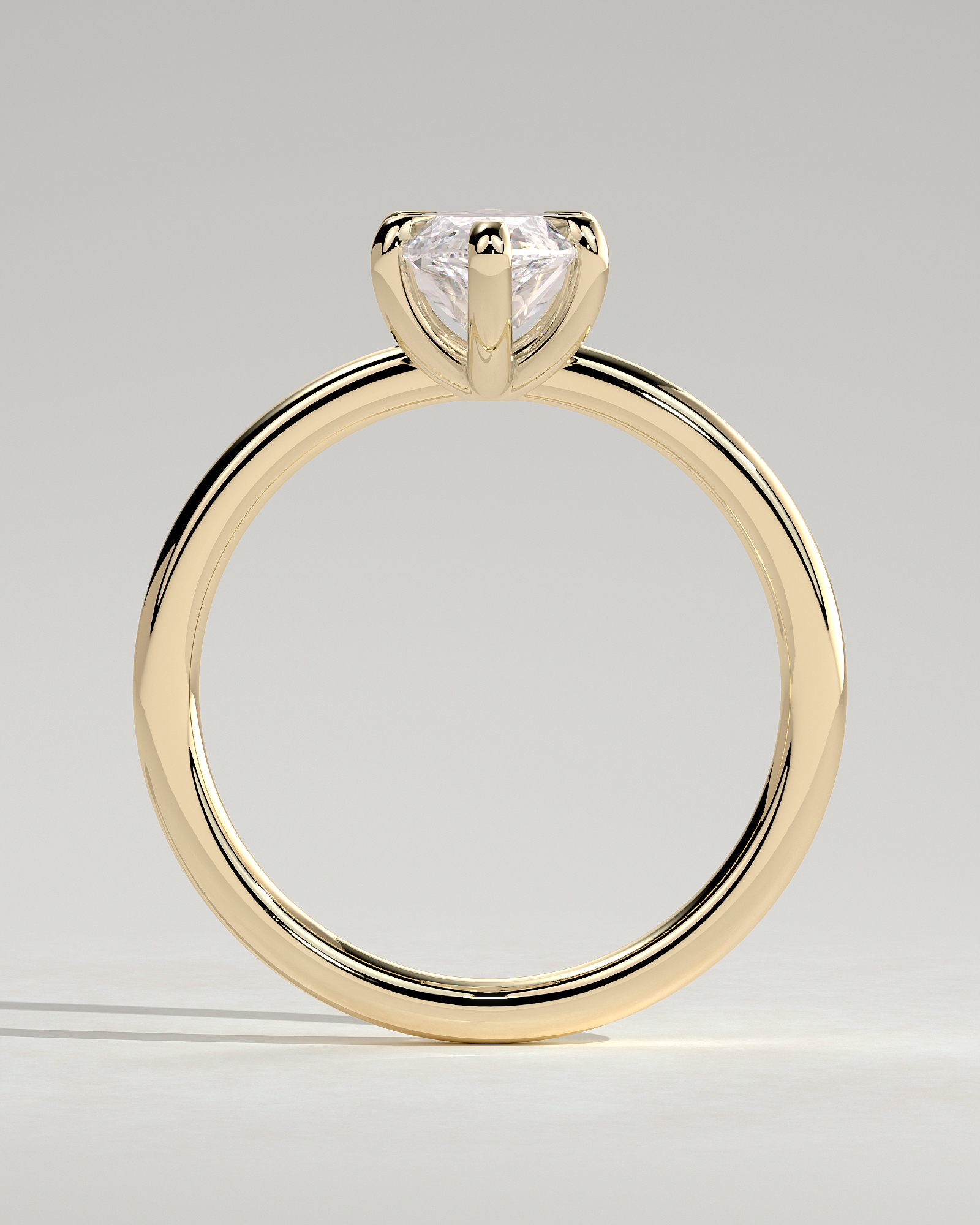 Stephanie - Marquise Solitaire - 18k Yellow Gold