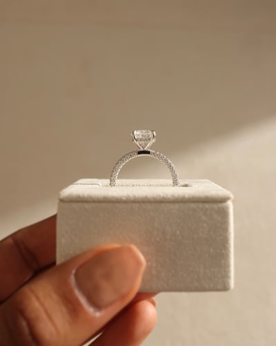 7.5mm round moissanite