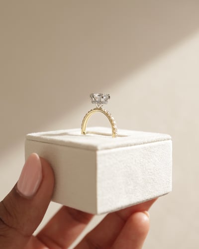 7.5mm round moissanite