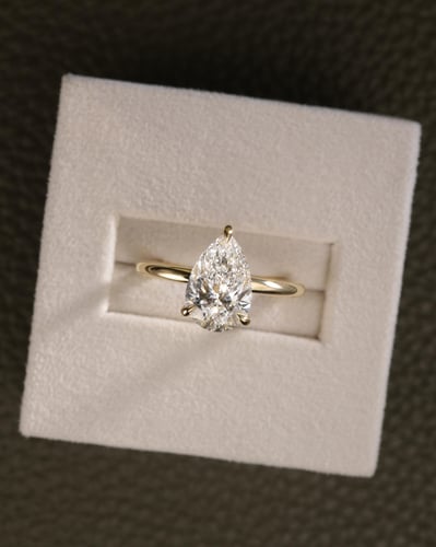 2.10ct pear diamond
