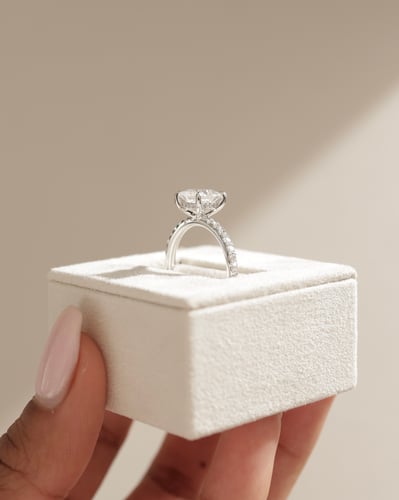 6.5mm princess moissanite