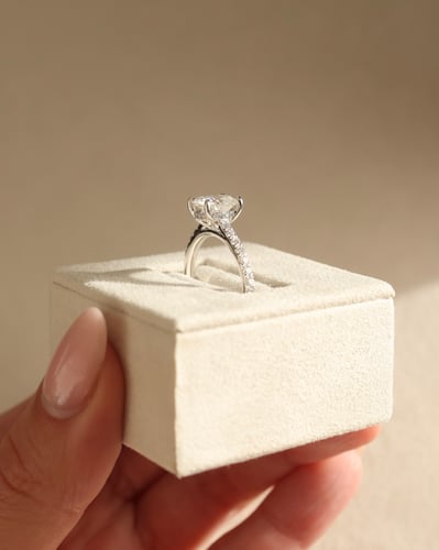 8x6mm elongated cushion moissanite