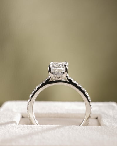 1.58ct elongated cushion diamond
