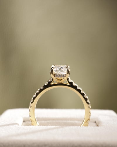 1.61ct elongated cushion diamond