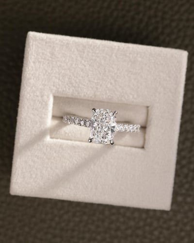 1.51ct elongated cushion diamond
