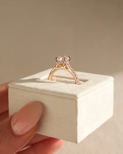 7.5mm round moissanite