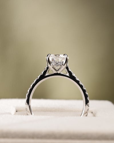 7.5mm round moissanite