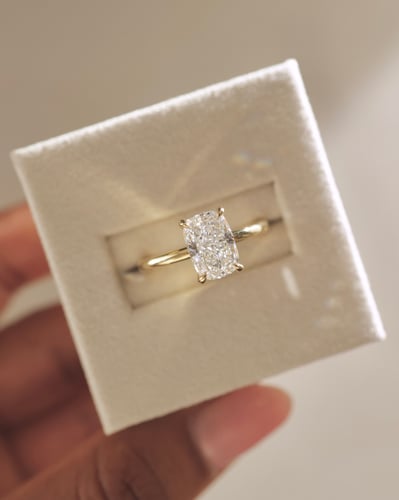 1.99ct elongated cushion diamond