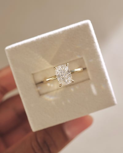 2.06ct elongated cushion diamond