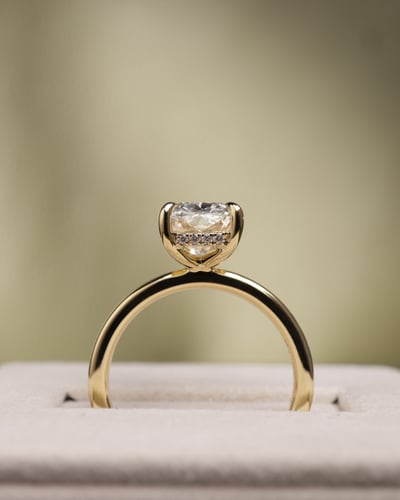 2.77ct elongated cushion diamond