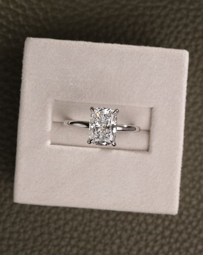 2.06ct elongated cushion diamond
