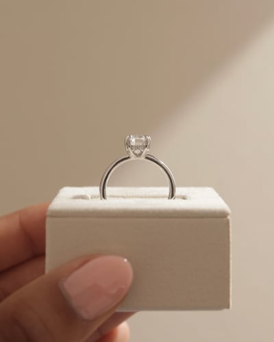 9x6.5mm oval moissanite