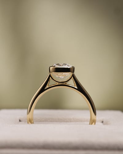 2.51ct elongated cushion diamond