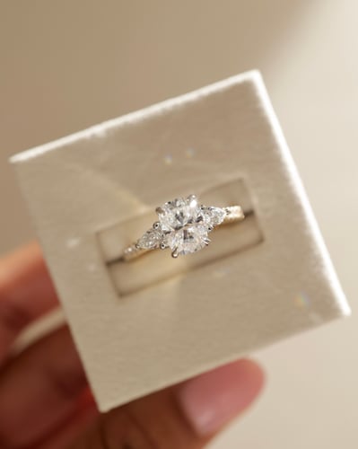 8x6mm elongated cushion moissanite