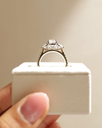 8x6mm elongated cushion moissanite