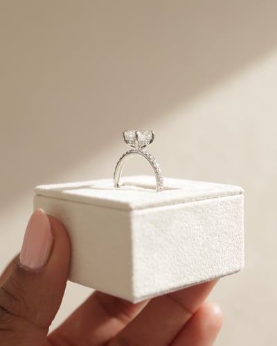8x6mm elongated cushion moissanite