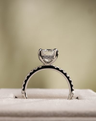 2.50ct elongated cushion diamond