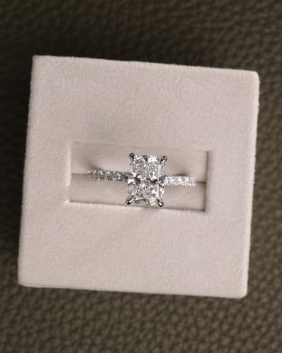 1.90ct elongated cushion diamond