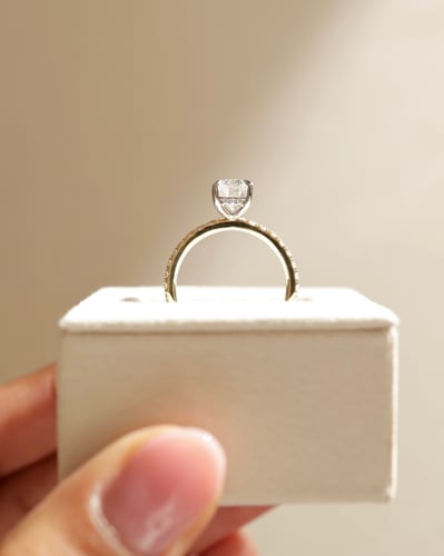8x6mm elongated cushion moissanite