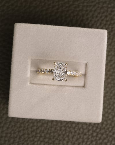 1.53ct elongated cushion diamond