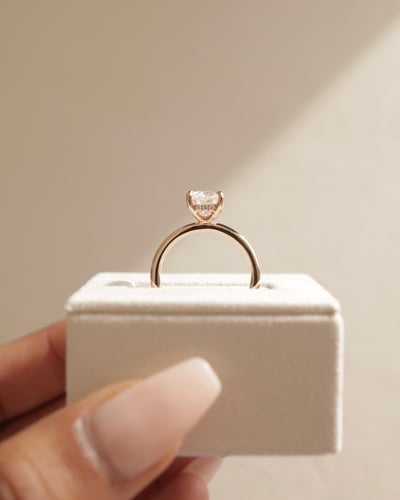 8x6mm radiant moissanite