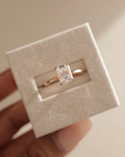 8x6mm radiant moissanite