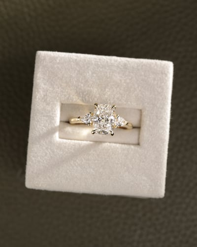 2.05ct elongated cushion diamond