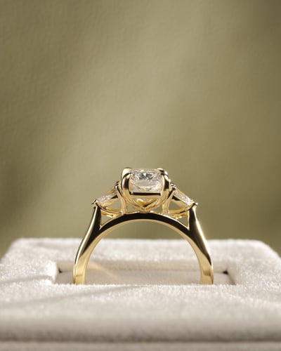 2.05ct elongated cushion diamond
