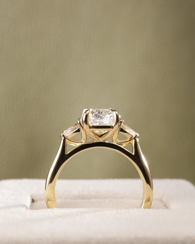 2.22ct elongated cushion diamond