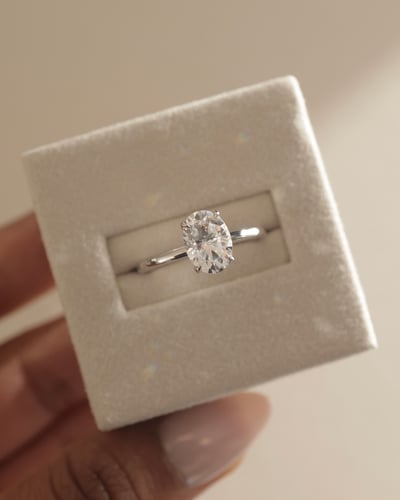 9x6.5mm oval moissanite