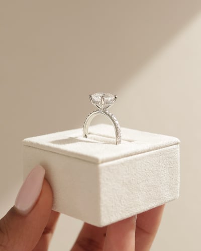 9mm round moissanite