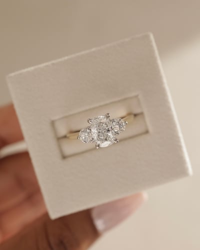 1.53ct elongated cushion diamond
