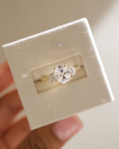 8x6mm elongated cushion moissanite