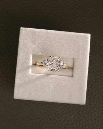 2.09ct elongated cushion diamond