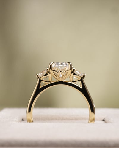 2.09ct elongated cushion diamond