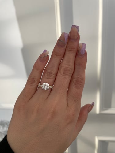 7mm cushion moissanite