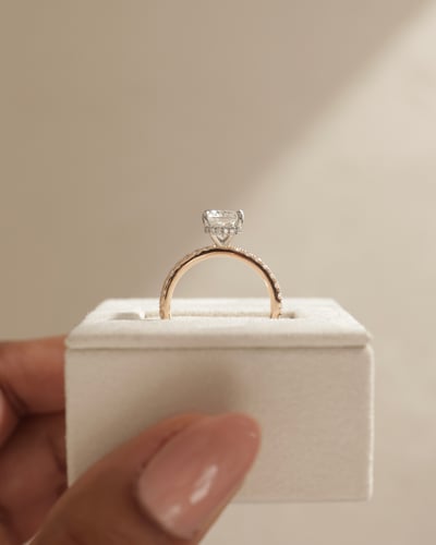 8.5x6.5mm radiant moissanite