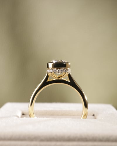 3.07ct elongated cushion diamond