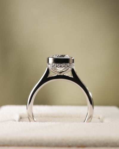 3.04ct elongated cushion diamond