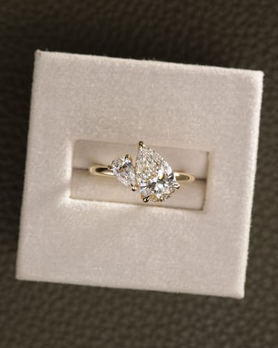 0.32ct pear diamond