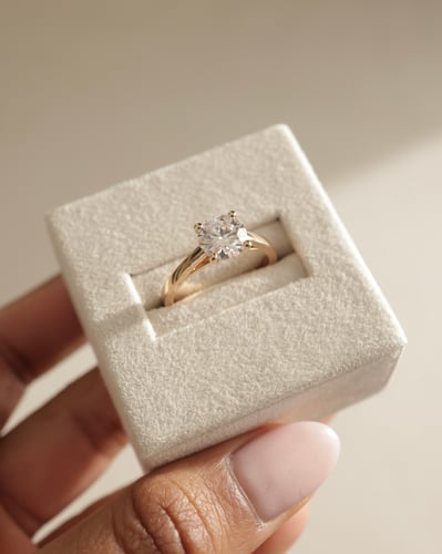 7.5mm round moissanite