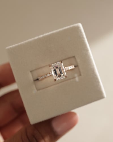 8.5x6.5mm emerald moissanite