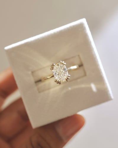 2.25ct elongated cushion diamond